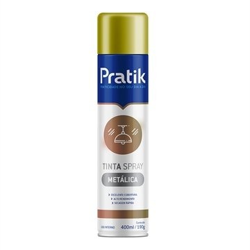 Tinta Spray 400ML Dourado Pratik